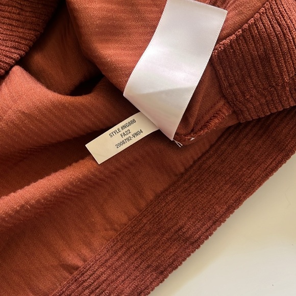 Madewell Corduroy Button Down Shirt XL Dusty Redwood Brown - Picture 9 of 12